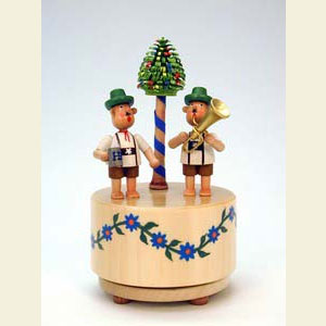 Spieldosen Diverse Motive Spieldose Bayrische Bengelchen - d 9,5 cm