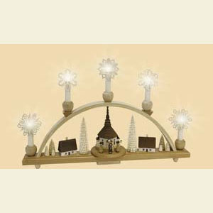 Candle Arches All Candle Arches Candle Arch Seiffen church with lantern-children - 19 x 11 inch - 48 x 28 cm