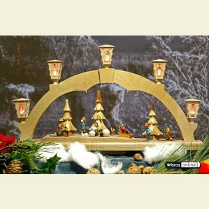 Schwibb�gen Alle Schwibb�gen Schwibbogen Winterwald - elektrisch beleuchtet - 48 cm