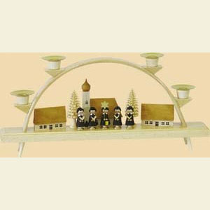 Schwibb�gen Alle Schwibb�gen Schwibbogen Kurrende mit Dorf - 32 x 15 cm
