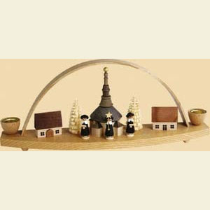Candle Arches All Candle Arches Candle Arch Seiffen Village - 11 x 4 inch - 27 x 11 cm