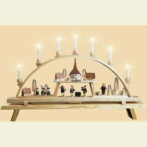 Candle Arches All Candle Arches Candle Arch Seiffen Village - 30 x 17 inch - 75 x 43 cm