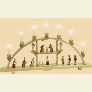 Candle Arches All Candle Arches Candle Arch Nativity scene natural wood - 30 x 17 inch - 75 x 43 cm