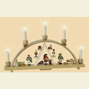 Candle Arches All Candle Arches Candle Arch Christmas at Seiffen - 19 x 11 inch - 48 x 28 cm