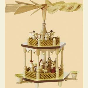 Weihnachtspyramiden 2-st�ckige Pyramiden 2- st�ckige Pyramide Christi Geburt - 32 cm