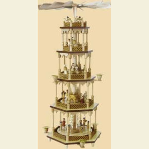 Weihnachtspyramiden 5-st�ckige Pyramiden 5- st�ckige Pyramide Christi Geburt - 70 cm
