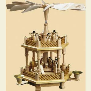 Weihnachtspyramiden 2-st�ckige Pyramiden 2- st�ckige Pyramide Christi Geburt - 33 cm
