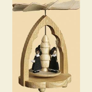 Christmas-Pyramids 1-tier Pyramids 1- tier Mini Pyramid Carolers - 4 inch - 10 cm
