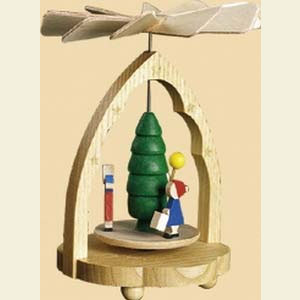 Christmas-Pyramids 1-tier Pyramids 1- tier Mini Pyramid Lantern-children - 4 inch - 10 cm