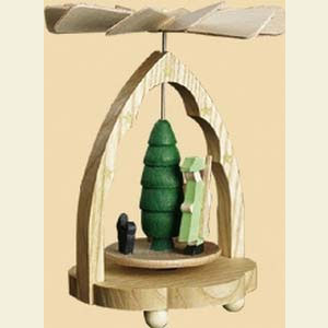 Weihnachtspyramiden 1-st�ckige Pyramiden 1- st�ckiges W�rmespiel F�rster - 10 cm