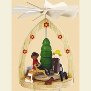 Weihnachtspyramiden 1-st�ckige Pyramiden 1- st�ckiges W�rmespiel Hundeschule - 10 cm