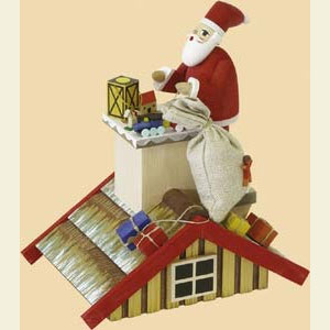 Smokers Santa Claus Smoker Smoking house Santa - 8 inch - 20 cm