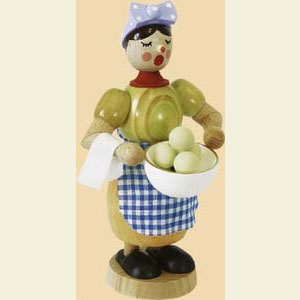 Smokers Misc. Smokers Smoker Woman with dumplings - 7 inch - 17 cm