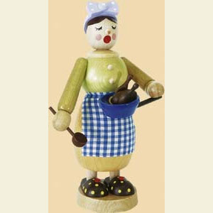 R�ucherm�nner Sonstige Figuren R�ucherm�nnchen Witwe Bolte - 17 cm