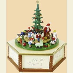 Spieldosen Weihnachten Spieldose Weihnachtsbescherung - 24 cm