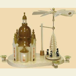 World of Light Light Houses Light House Frauenkirche with Pyramid - 11 inch - 27 cm