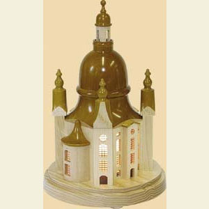 Lichterwelt Lichterh�user Lichterhaus Frauenkirche auf Sockel - 31 cm