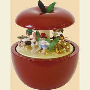Music Boxes Misc. Motifs Music Box Apple child concert - 6 inch - 14 cm