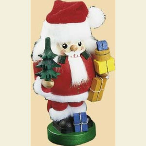 Nu�knacker Weihnachtsm�nner Nussknacker Santa mit Paketen - 19 cm