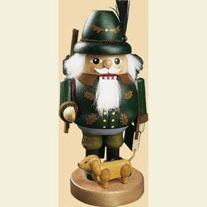 Nu�knacker Berufe Nussknacker F�rster mit Dackel - 21 cm