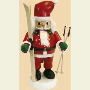 Nutcrackers Santa Claus Nutcracker Santa with Skis - 14 inch - 35 cm