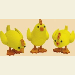 Kleine Figuren & Miniaturen Tiere K�ken pickende K�ken - 8 cm