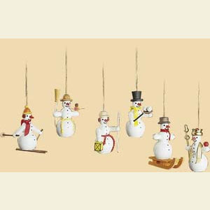 Kleine Figuren & Miniaturen Baumschmuck Schneem�nner Schneemann - 6-teilig - 6 cm