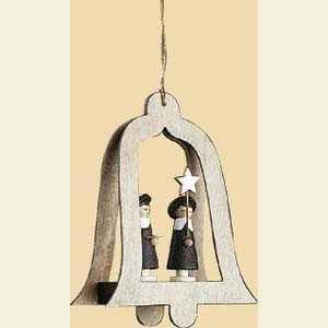 Small Figures & Ornaments Tree Ornaments Misc. Tree Ornaments Bells with Carolers - 3 inch - 8,5 cm