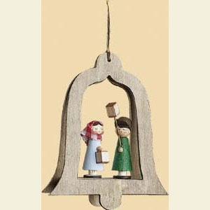 Small Figures & Ornaments Tree Ornaments Misc. Tree Ornaments Bells and children - 3 inch - 8,5 cm