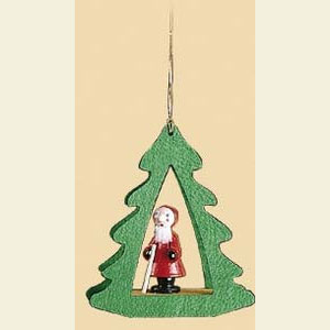 Small Figures & Ornaments Tree Ornaments Misc. Tree Ornaments Trees with Santa Claus - 3 inch - 8,5 cm
