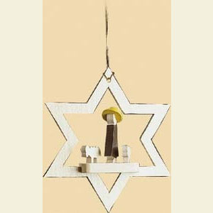 Kleine Figuren & Miniaturen Baumschmuck Sonstiger Baumschmuck Stern und Sch�fer - 8 cm