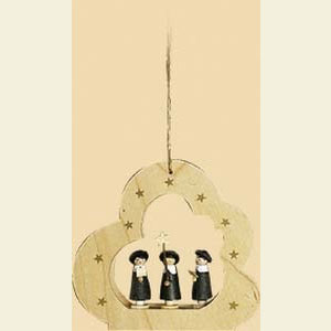 Small Figures & Ornaments Tree Ornaments Misc. Tree Ornaments Clouds - Carolers - 4 inch - 9 cm