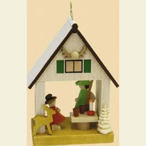 Small Figures & Ornaments Tree Ornaments Misc. Tree Ornaments House - Forest Ranger - 3 inch - 8 cm