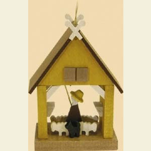 Kleine Figuren & Miniaturen Baumschmuck Sonstiger Baumschmuck Haus - Sch�fer - 8 cm