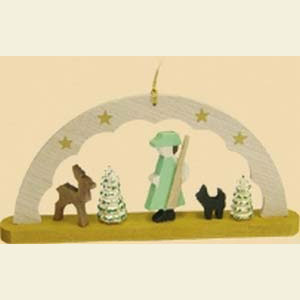 Kleine Figuren & Miniaturen Baumschmuck Sonstiger Baumschmuck Schwibbogen - F�rster - 4,5 cm