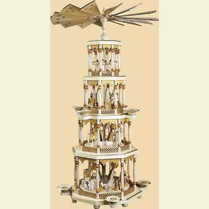 Weihnachtspyramiden 4-st�ckige Pyramiden 4- st�ckige Pyramide Christi Geburt - 94 cm