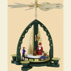 Christmas-Pyramids 1-tier Pyramids 1- tier Pyramid Santa Claus - 11 inch - 27 cm