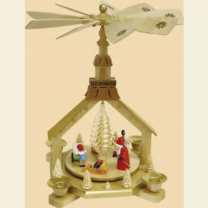 Christmas-Pyramids 1-tier Pyramids 1- tier Church-Pyramid The Giving - 11 inch - 27 cm