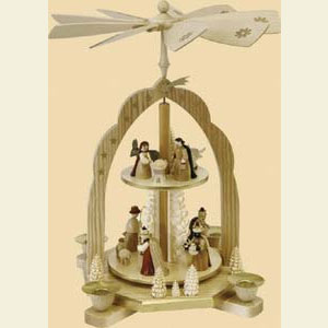 Weihnachtspyramiden 2-st�ckige Pyramiden 2- st�ckige Pyramide Heilige 3 K�nige - 31 cm