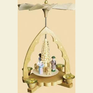 Weihnachtspyramiden 1-st�ckige Pyramiden 1- st�ckige Pyramide Christi Geburt - 19 cm