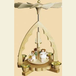 Christmas-Pyramids 1-tier Pyramids 1- tier Pyramid Angel concert - 7 inch - 19 cm