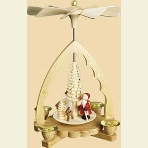 Christmas-Pyramids 1-tier Pyramids 1- tier Pyramid Santa Claus - 7 inch - 19 cm
