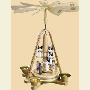 Christmas-Pyramids 1-tier Pyramids 1- tier Pyramid Angel staircase - 11 inch - 28 cm