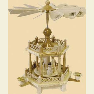 Weihnachtspyramiden 2-st�ckige Pyramiden 2- st�ckige Pyramide Barockzaun - 38 cm