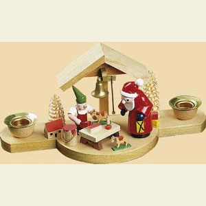 Lichterwelt Kerzenhalter Weihnachtsmann Kerzenhalter Weihnachtsmann - 8 cm