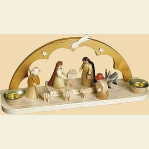 Lichterwelt Kerzenhalter Christi Geburt Kerzenhalter Christi Geburt - 8 cm