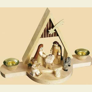 Lichterwelt Kerzenhalter Christi Geburt Kerzenhalter Christi Geburt - 11 cm