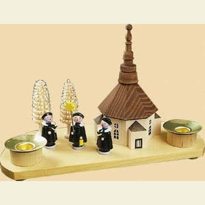 World of Light Candle Holder Misc. Candleholders Candle Holder Seiffen church - 5 inch - 12 cm