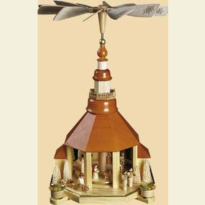 Weihnachtspyramiden 1-st�ckige Pyramiden 1- st�ckige Pyramide Christi Geburt natur - 47 cm