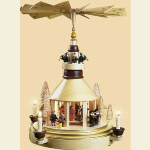 Weihnachtspyramiden 2-st�ckige Pyramiden 2- st�ckige Pyramide Seiffener Kirche - 53 cm